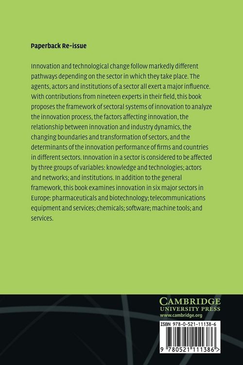 Produktbild: Sectoral Systems of Innovation