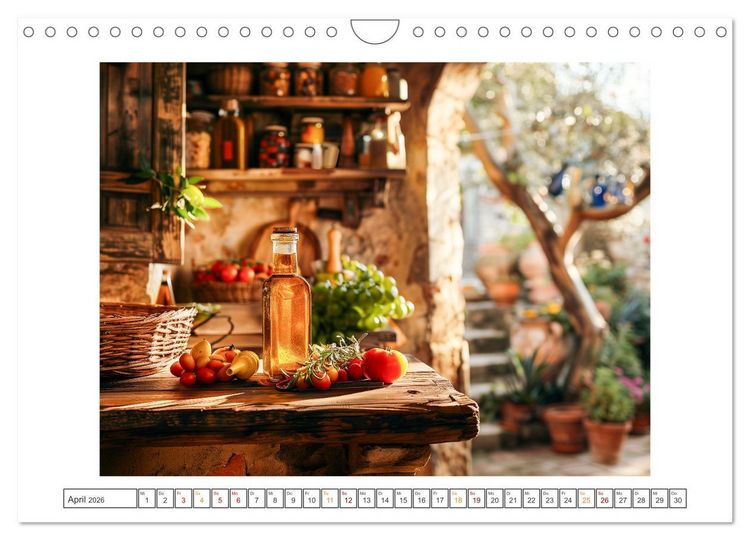 Produktbild: Mediterrane K&uuml;che (Wandkalender 2026 DIN A4 quer), CALVENDO Monatskalender
