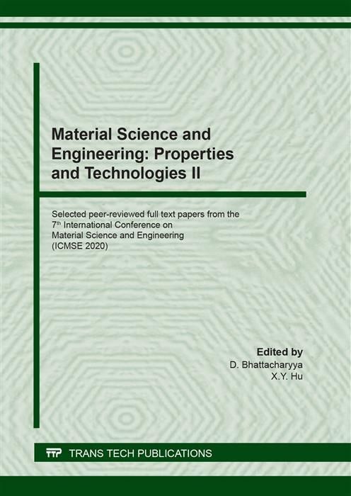 Produktbild: Material Science and Engineering: Properties and Technologies II