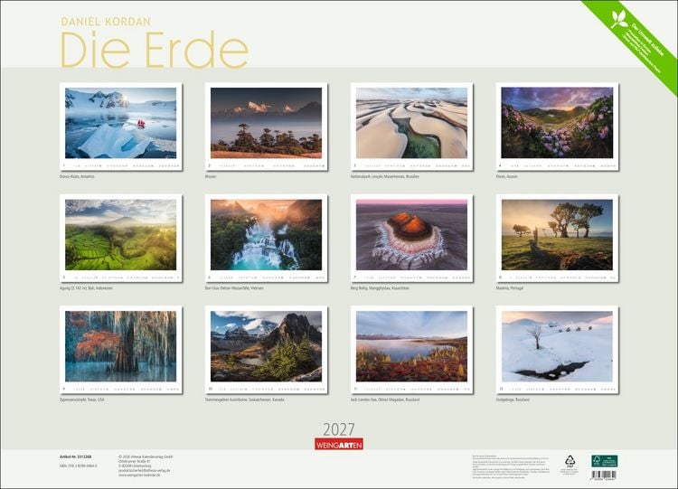 Produktbild: Die Erde Kalender 2027