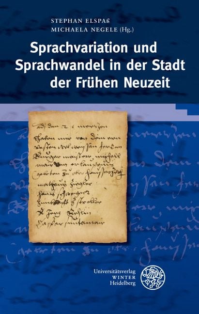 Produktbild: Sprachvariation und Sprachwandel in der Stadt der Fr&uuml;hen Neuzeit