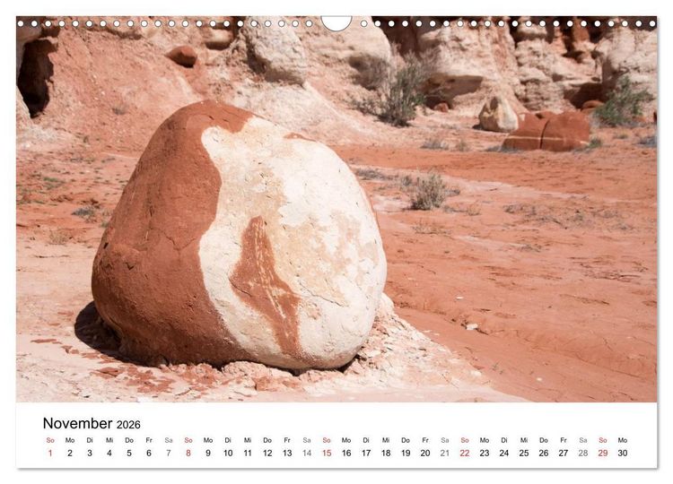 Produktbild: Felsen und Steine in fantastischen Farben und Formen (Wandkalender 2026 DIN A3 quer), CALVENDO Monatskalender