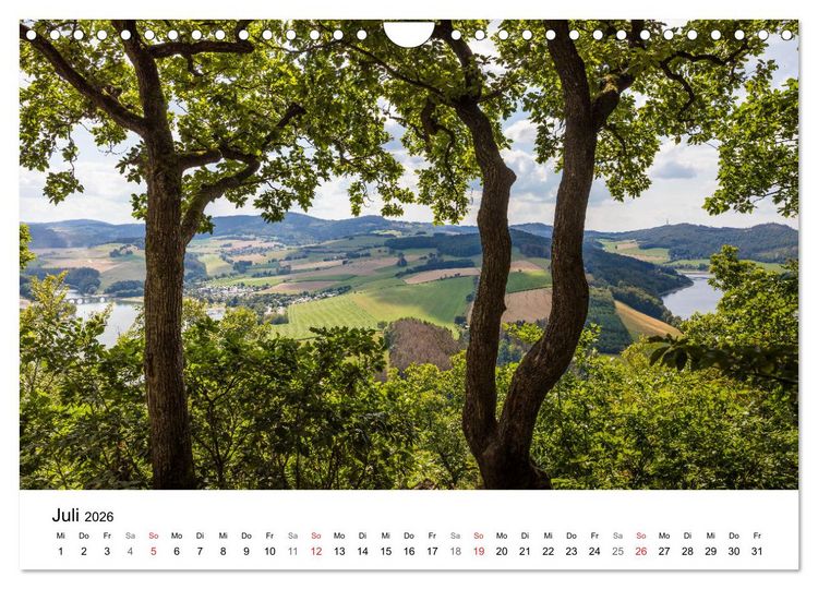 Produktbild: SAUERLAND &ndash; Besondere Orte (Wandkalender 2026 DIN A4 quer), CALVENDO Monatskalender