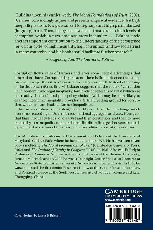 Produktbild: Corruption, Inequality, and the Rule of Law