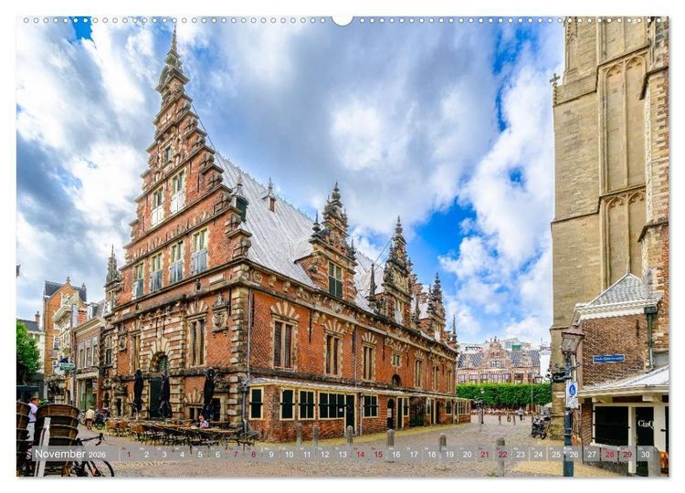 Produktbild: Ein Blick auf Haarlem (hochwertiger Premium Wandkalender 2026 DIN A2 quer), Kunstdruck in Hochglanz
