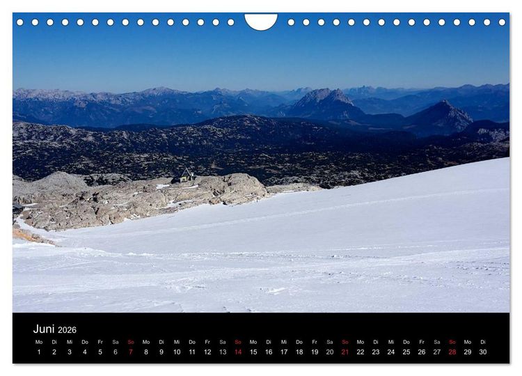 Produktbild: Der Dachstein - Massiv in den Alpen (Wandkalender 2026 DIN A4 quer), CALVENDO Monatskalender