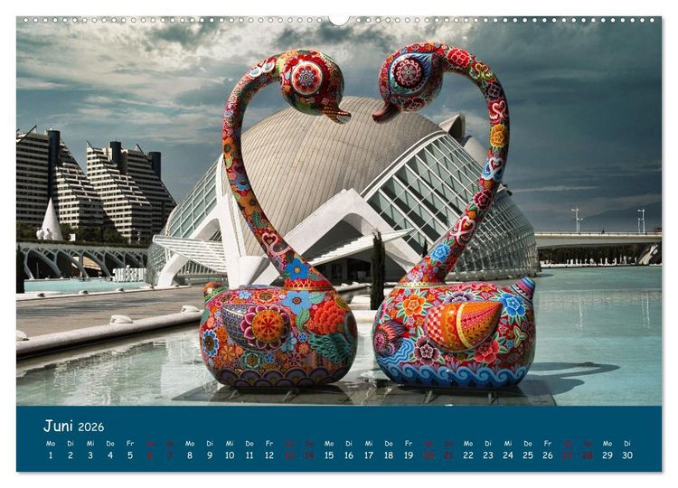 Produktbild: Valencia - Geschichte und Moderne (Wandkalender 2026 DIN A2 quer), CALVENDO Monatskalender