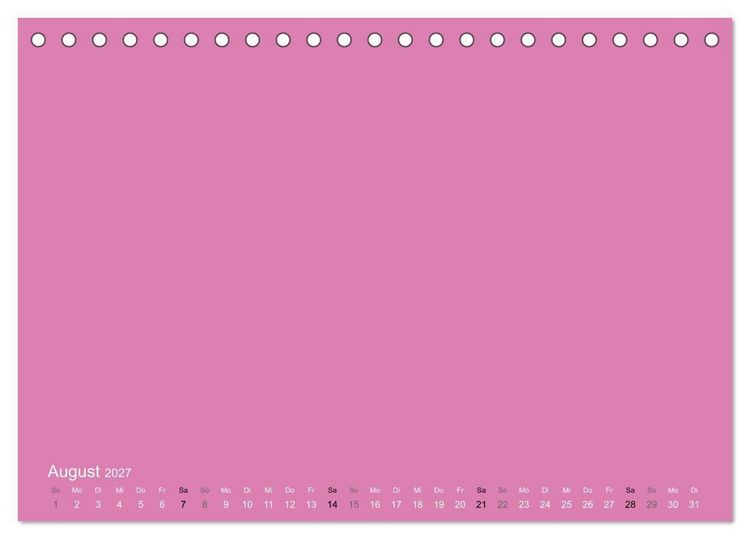 Produktbild: Bastelkalender - Pink (Tischkalender 2027 DIN A5 quer), CALVENDO Monatskalender