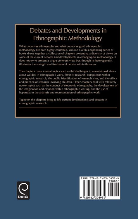 Produktbild: Debates and Developments in Ethonographic Methodology