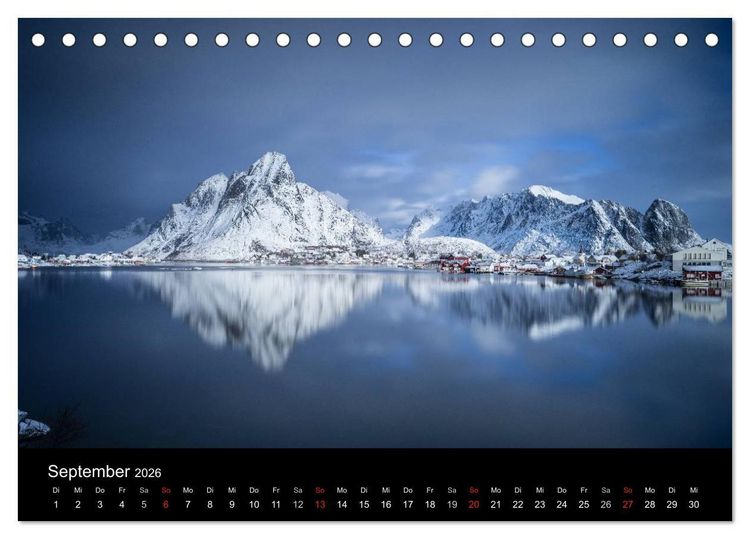 Produktbild: Lofoten Impressionen von Armin Fuchs (Tischkalender 2026 DIN A5 quer), CALVENDO Monatskalender