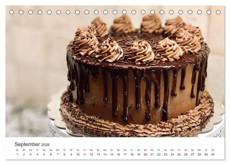 Produktbild: K&ouml;stliche Kuchen (Tischkalender 2026 DIN A5 quer), CALVENDO Monatskalender
