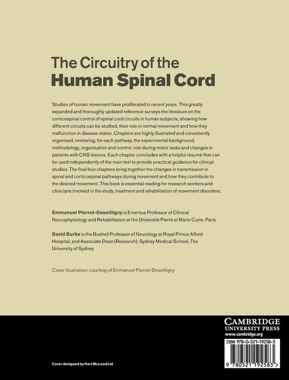 Produktbild: The Circuitry of the Human Spinal Cord