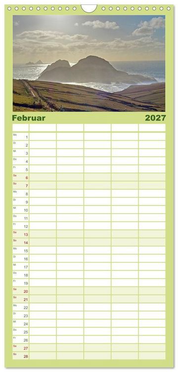 Produktbild: Familienplaner 2027 - Skellig Coast - Irlands sch&ouml;nste K&uuml;ste mit 5 Spalten (Wandkalender, 21 x 45 cm) CALVENDO