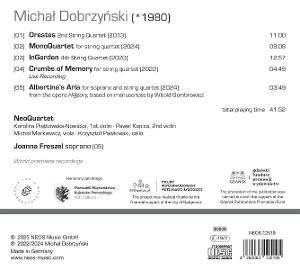 Produktbild: Michal Dobrzynski: Works for String Quartet & ...