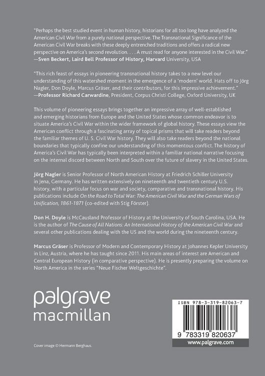Produktbild: The Transnational Significance of the American Civil War