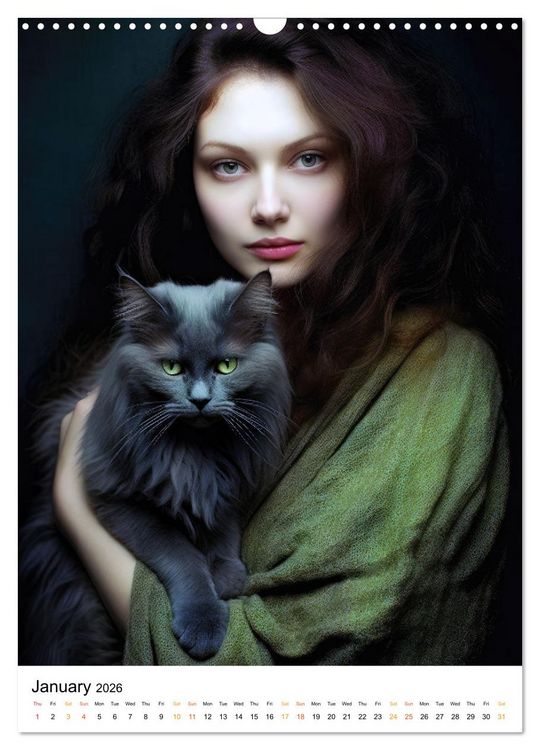 Produktbild: Purrrfect Companions (Wall Calendar 2026 DIN A3 portrait), CALVENDO 12 Month Wall Calendar