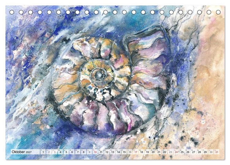 Produktbild: Komm mit ans Meer &ndash; Aquarelle (Tischkalender 2027 DIN A5 quer), CALVENDO Monatskalender