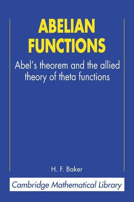Produktbild: Abelian Functions