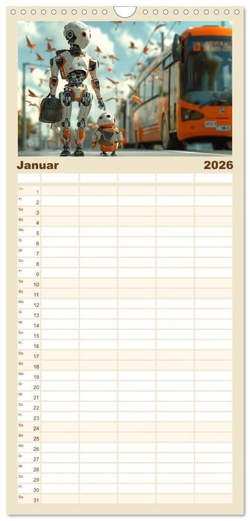 Produktbild: Familienplaner 2026 - In Zukunft &auml;ndert sich nicht viel mit 5 Spalten (Wandkalender, 21 x 45 cm) CALVENDO