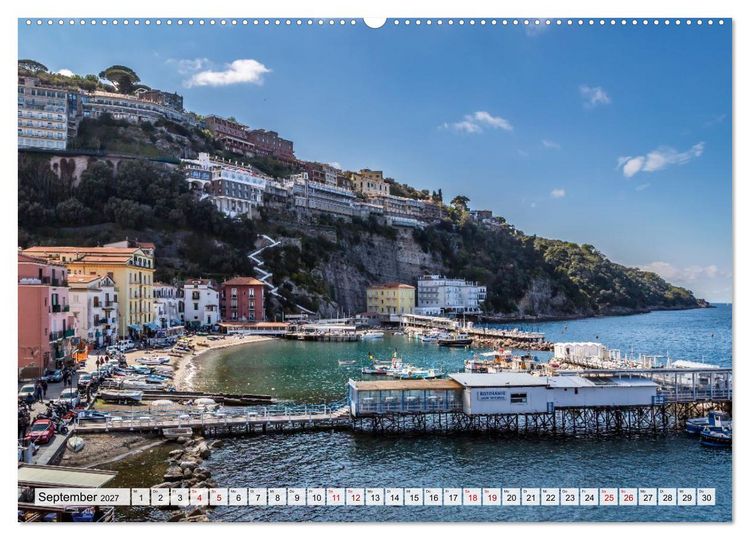 Produktbild: Amalfik&uuml;ste und Capri - Sehnsuchtsorte (hochwertiger Premium Wandkalender 2027 DIN A2 quer), Kunstdruck in Hochglanz