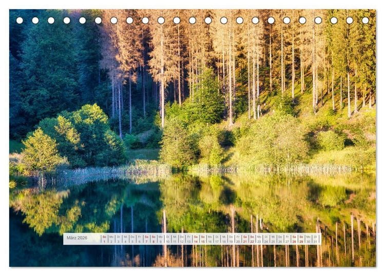 Produktbild: Die Sch&ouml;nheit des Th&uuml;ringer Waldes (Tischkalender 2026 DIN A5 quer), CALVENDO Monatskalender
