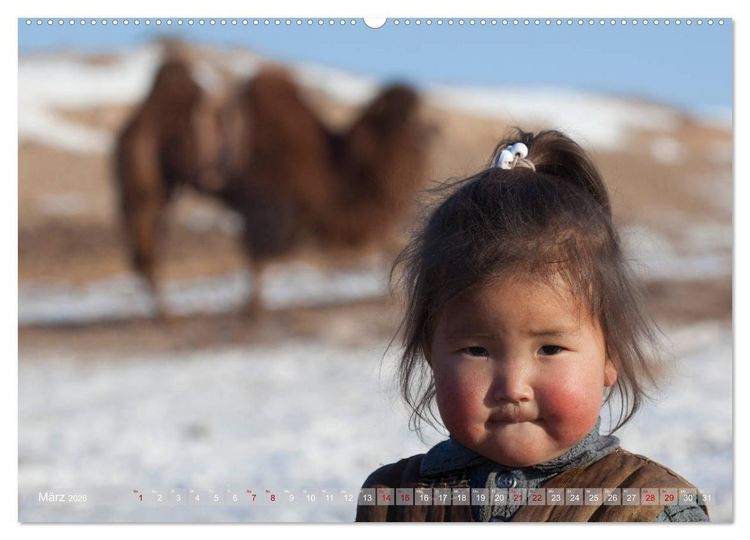 Produktbild: Mongolei - imposantes Land (hochwertiger Premium Wandkalender 2026 DIN A2 quer), Kunstdruck in Hochglanz