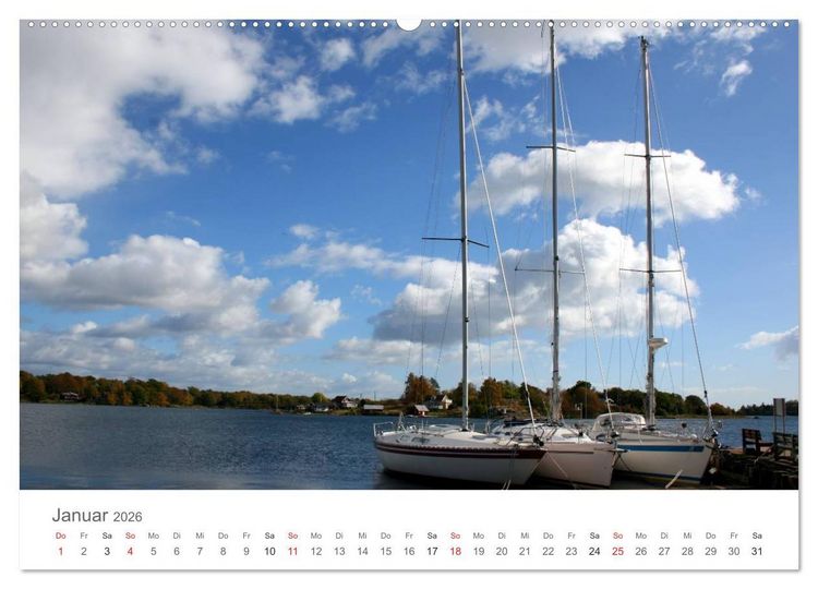 Produktbild: Segelboote in S&uuml;dschwedens Sch&auml;ren (Wandkalender 2026 DIN A2 quer), CALVENDO Monatskalender
