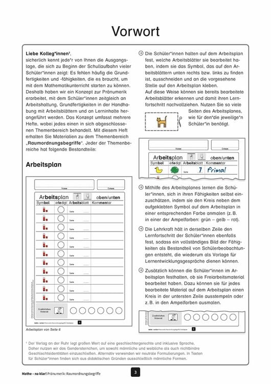 Produktbild: Mathe - na klar! Pr&auml;numerik: Raumordnungsbegriffe