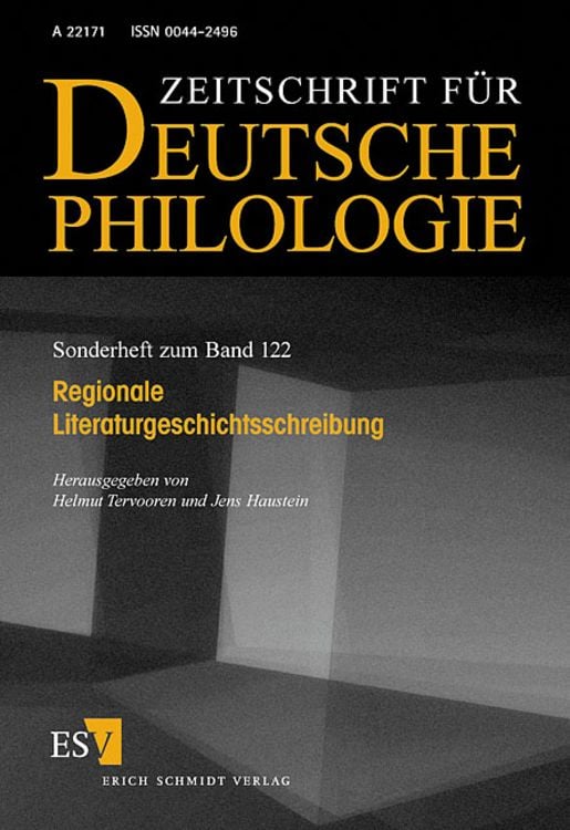 Produktbild: Regionale Literaturgeschichtsschreibung