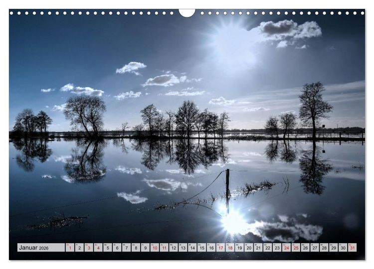 Produktbild: Hochwasser als Teil der Umwelt (Wandkalender 2026 DIN A3 quer), CALVENDO Monatskalender
