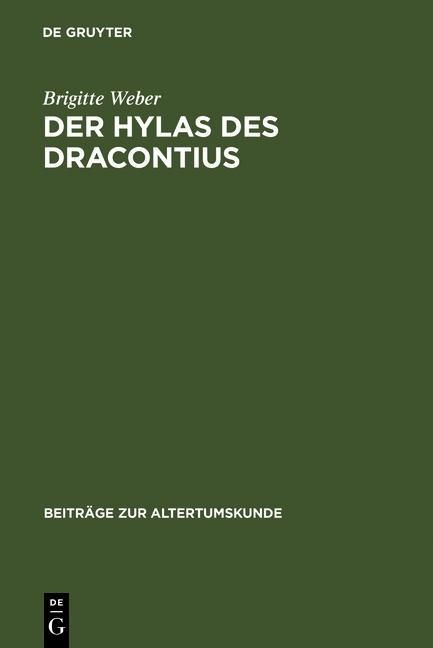 Produktbild: Der Hylas des Dracontius