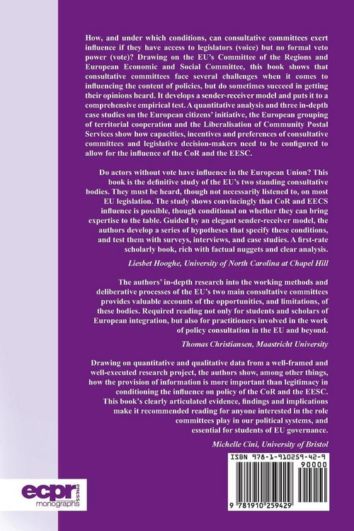 Produktbild: Consultative Committees in the European Union