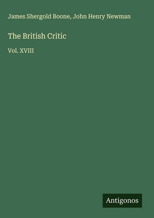 Produktbild: The British Critic