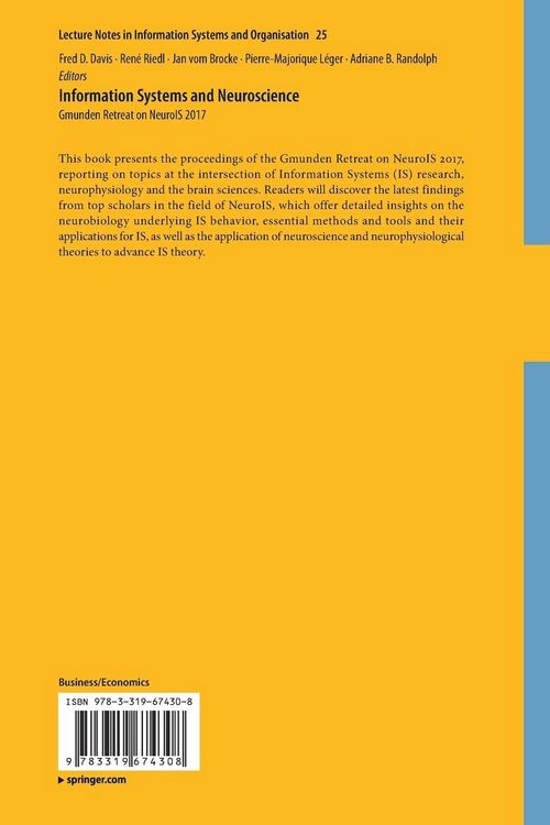 Produktbild: Information Systems and Neuroscience