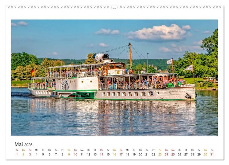 Produktbild: Sachsen - Land zwischen Elbe und Erzgebirge (Wandkalender 2026 DIN A2 quer), CALVENDO Monatskalender