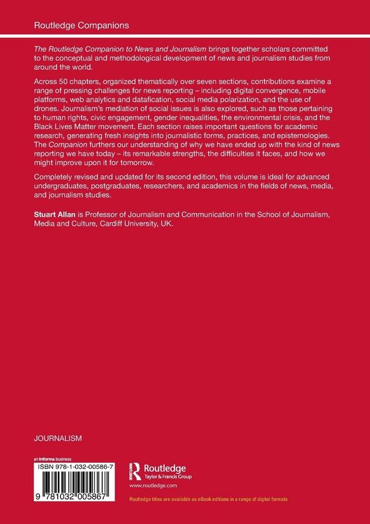Produktbild: The Routledge Companion to News and Journalism