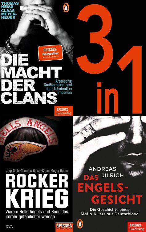 Produktbild: SPIEGEL True Crime (3 in 1-Bundle) - Deutschlands kriminelle Unterwelt: Die Macht der Clans, Das Engelsgesicht, Rockerkrieg