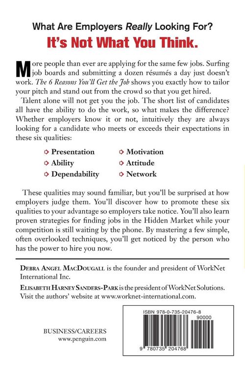 Produktbild: The 6 Reasons You'll Get the Job