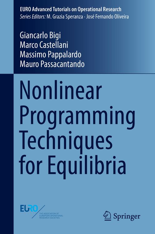 Produktbild: Nonlinear Programming Techniques for Equilibria