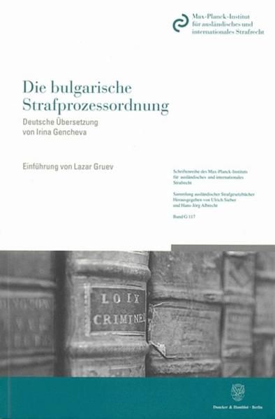 Produktbild: Die bulgarische Strafprozessordnung.