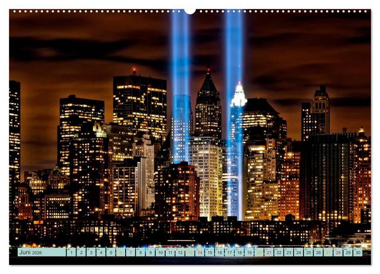 Produktbild: St&auml;dte der Welt - Skylines in der Nacht (Wandkalender 2026 DIN A2 quer), CALVENDO Monatskalender