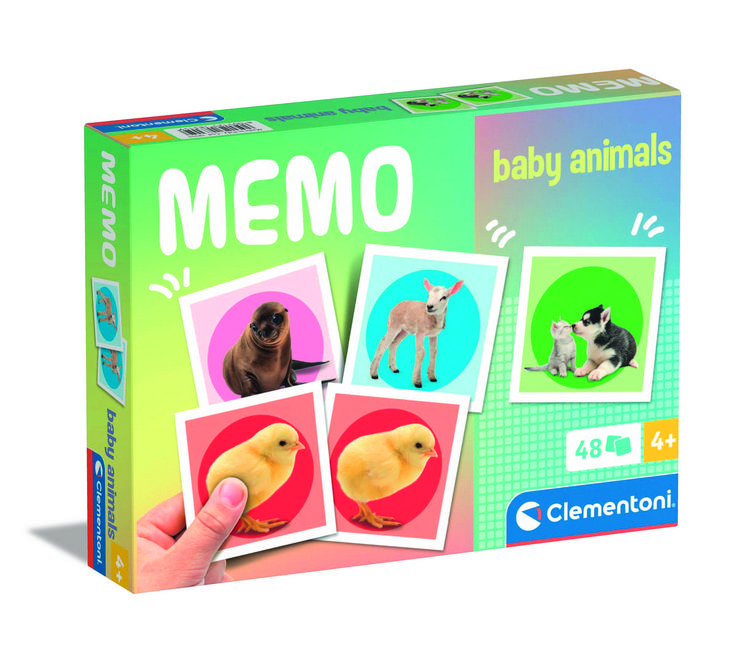 Produktbild: Kinderspiel Disney Tierbabies Memo Kompakt mit 48 Karten