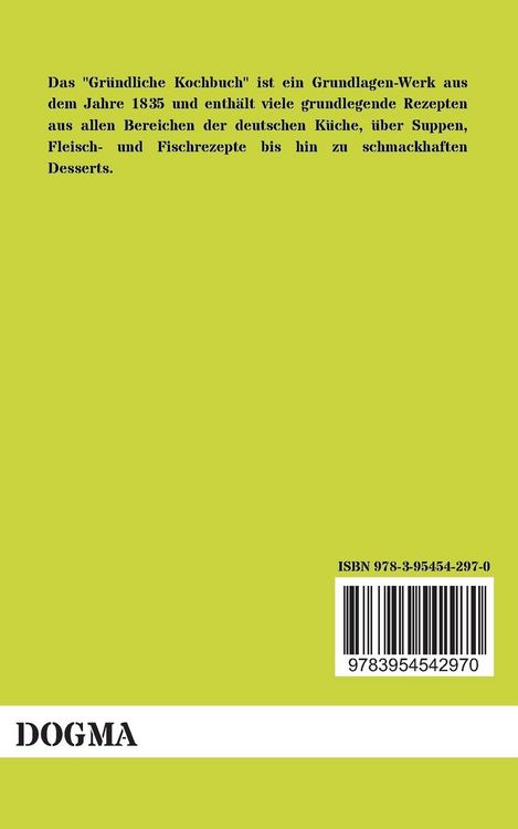 Produktbild: Gr&uuml;ndliches Kochbuch