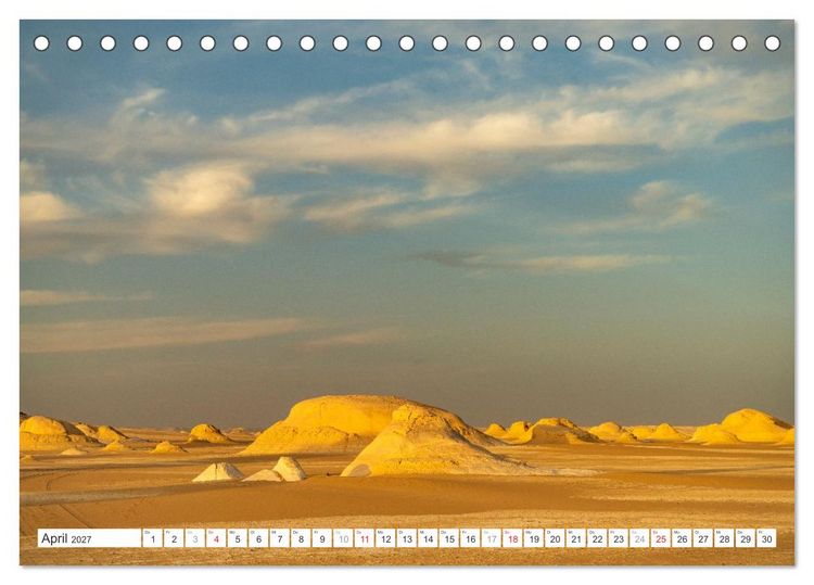 Produktbild: &Auml;gypten - die Weisse W&uuml;ste (Tischkalender 2027 DIN A5 quer), CALVENDO Monatskalender
