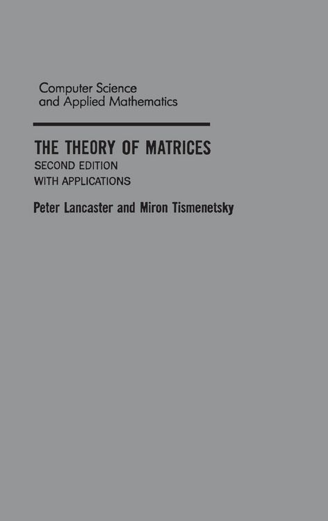 Produktbild: The Theory of Matrices