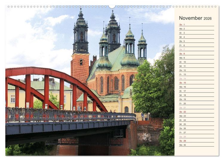 Produktbild: Quer durch Polens Norden (hochwertiger Premium Wandkalender 2026 DIN A2 quer), Kunstdruck in Hochglanz