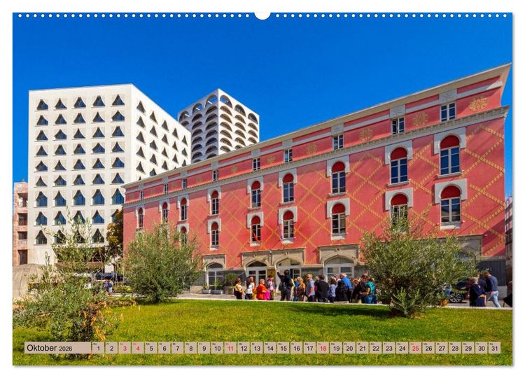 Produktbild: Tirana - Herz Albaniens (hochwertiger Premium Wandkalender 2026 DIN A2 quer), Kunstdruck in Hochglanz