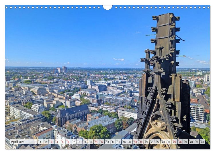 Produktbild: K&ouml;ln Perspektiven einer Stadt (Wandkalender 2026 DIN A3 quer), CALVENDO Monatskalender