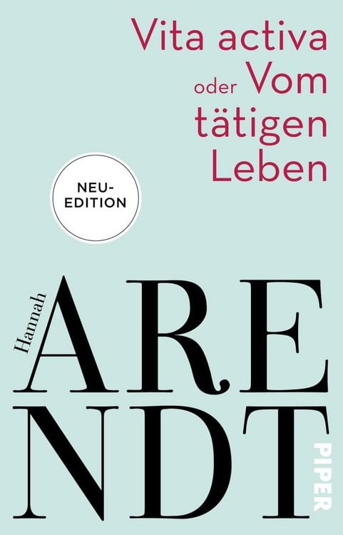 Produktbild: Vita activa oder Vom t&auml;tigen Leben