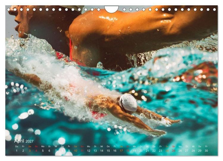 Produktbild: SCHWIMMGL&Uuml;CK (Wandkalender 2027 DIN A4 quer), CALVENDO Monatskalender